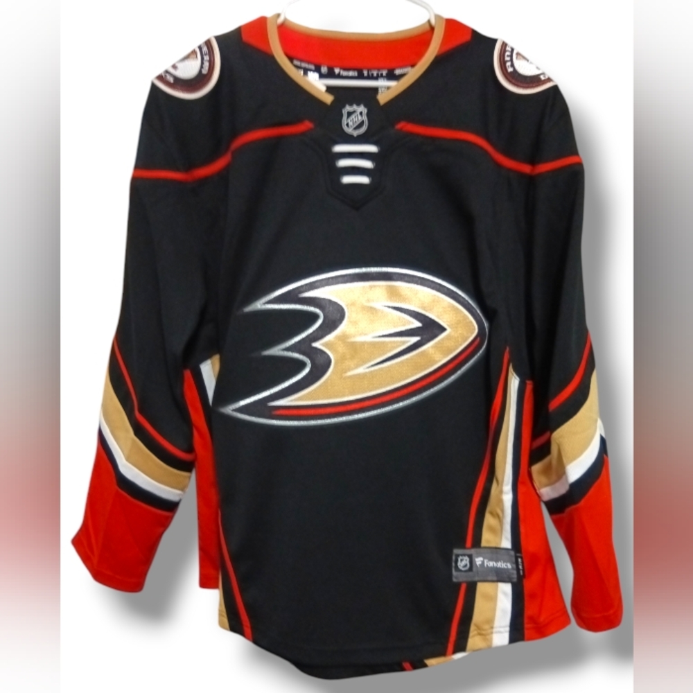 Anaheim Ducks Home Jersey Black Breakaway Fanatics Size M